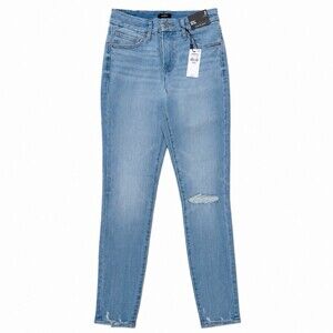 Express FlexX Hyper Stretch Skinny Mid Rise Distressed Jeans Small 0/2/4